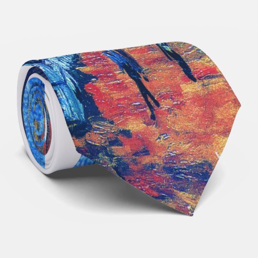 Loop in het park stropdas (Opgerold)