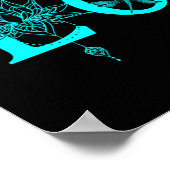 Loop in Liefde motivatie Lotus maan Zon libel Poster (Hoek)