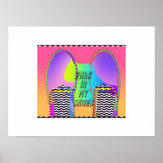 Loop in mijn schoenen poster (Voorkant)