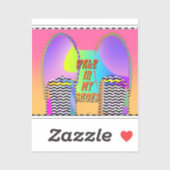 Loop in mijn schoenen Stickers (Vel)