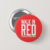Loop in Red Autism Acceptance Button (Voorkant /achterkant)