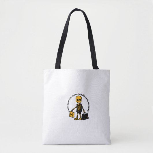 Loop je een weg door Halloween winkelen Tote Bag (Voorkant)