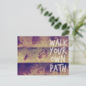 Loop je eigen pad briefkaart (Staand voorkant)