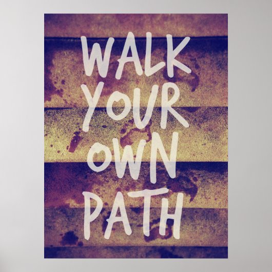 Loop je eigen pad poster (Voorkant)