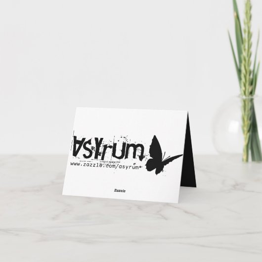 loop je hart : ik hou van je : feestdagen kaart (Achterkant)