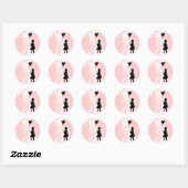 loop je hart ronde sticker (Vel)