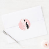 loop je hart ronde sticker (Envelop)