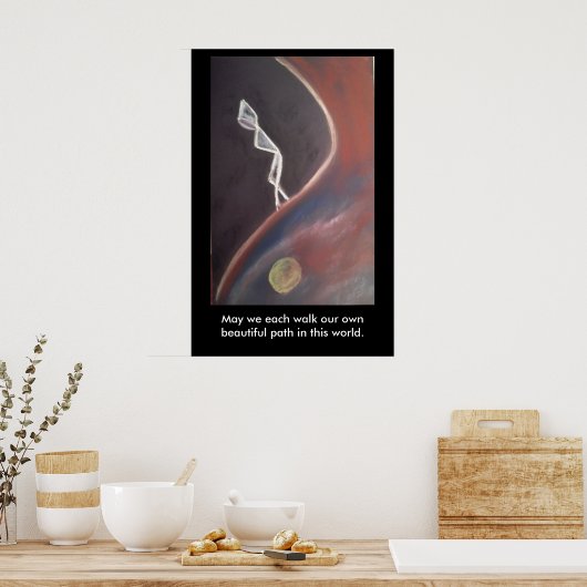 Loop je pad poster (Keuken)