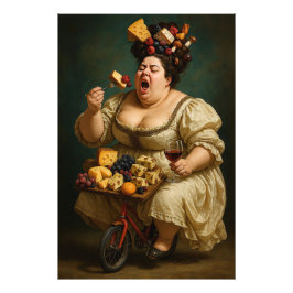 "Loop Licht, Eet Zwaar" Surrealistisch Kunstwerk Foto Afdruk