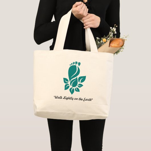 Loop Licht over de Aarde Grote Tote Bag (Voorkant (product))