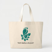 Loop Licht over de Aarde Grote Tote Bag (Voorkant)