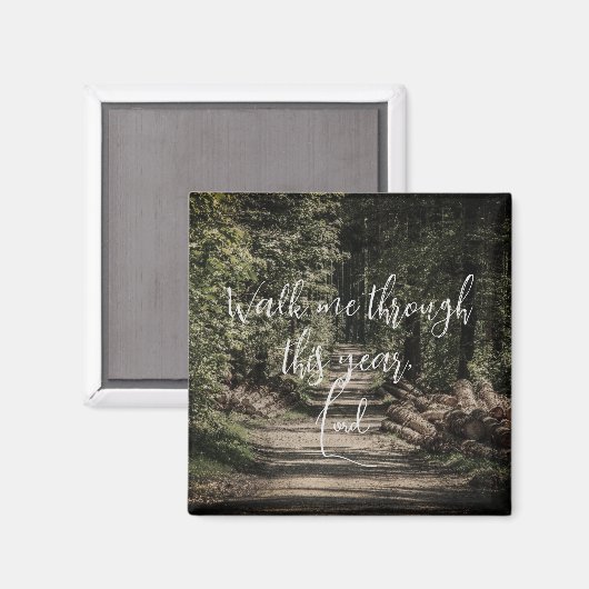 Loop me door dit jaar, Heer Christelijk Magneet (Voorkant / Achterkant)