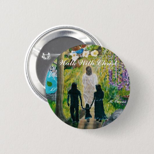 Loop met Christ Standard Button (Voorkant /achterkant)