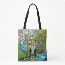 "Loop met Christus" Canvas tas