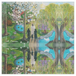 Loop met Christus Fabric Stof