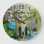 Loop met Christus klok met cijfers (Voorkant)