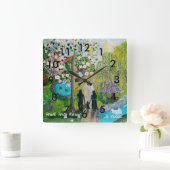 Loop met Christus klok met cijfers (Huis)