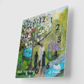 Loop met Christus klok met cijfers (Hoek)