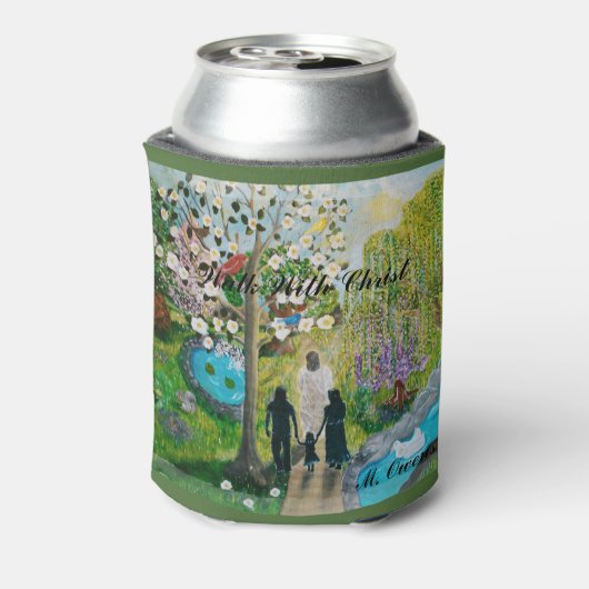 Loop met Christus Koelbox Blikjeskoeler (Blikje Achterkant)