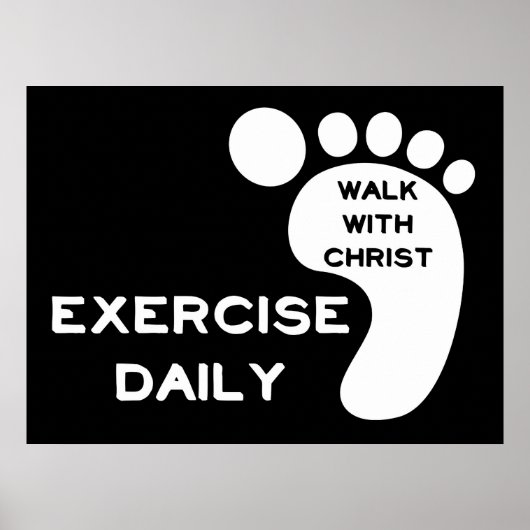 Loop met Christus Poster (Voorkant)