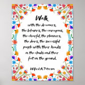 Loop met de dromers, de gelovigen poster (Voorkant)