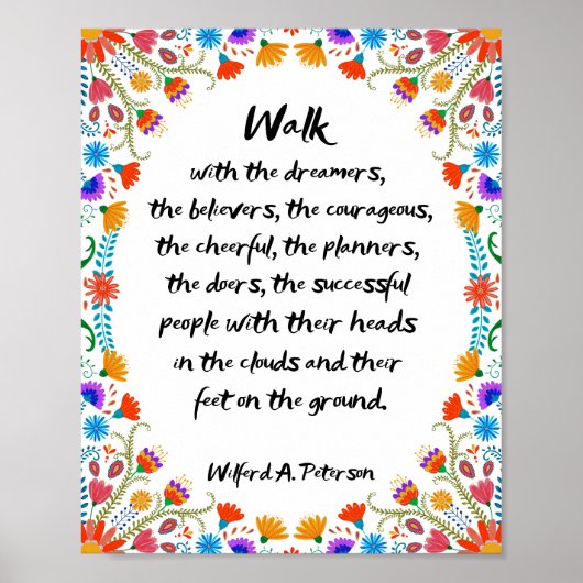 Loop met de dromers, de gelovigen poster (Voorkant)