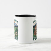 Loop met een doel over de aarde Koffiemok Mok (Midden)