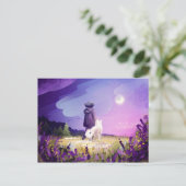 Loop met een vriend briefkaart (Staand voorkant)