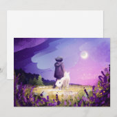 Loop met een vriend briefkaart (Voorkant / Achterkant)