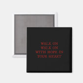 Loop met hoop in je hart Liverpool Lied Soc Magneet (Voorkant / Achterkant)