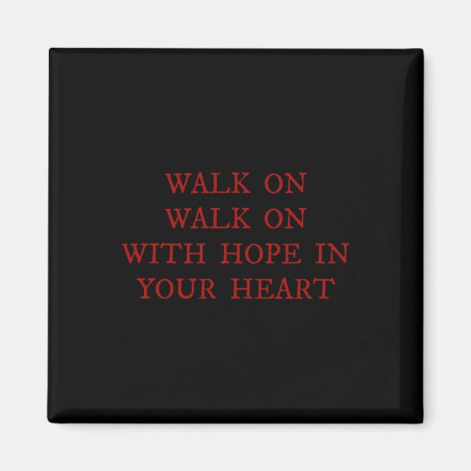 Loop met hoop in je hart Liverpool Lied Soc Magneet (Voorkant)