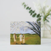 Loop met Jezus Briefkaart (Staand voorkant)