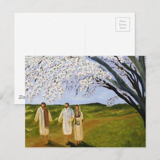 Loop met Jezus Briefkaart (Voorkant / Achterkant)