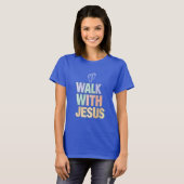 Loop met Jezus Christelijk Faith Pastel Graphic T-shirt (Voorkant volledig)