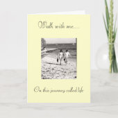 Loop met me mee... Op deze reis... Kaart (Voorkant)