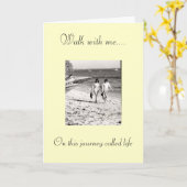 Loop met me mee... Op deze reis... Kaart (Gele Bloem)