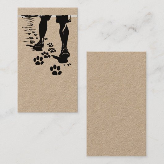 Loop met me mee visitekaartje (Voorkant / Achterkant)