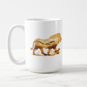 Loop met mij - voor altijd en altijd Lion Design Koffiemok
