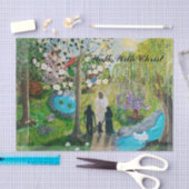 Loop met papier voor Christus-weefsel (Craft)