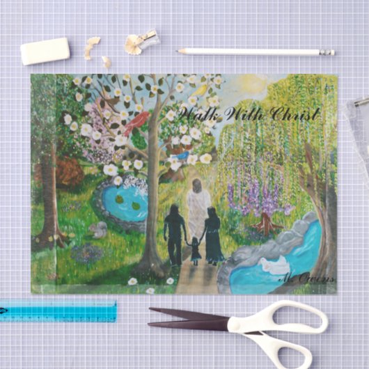 Loop met papier voor Christus-weefsel (Craft)