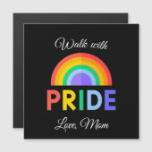 'Loop met trots' Liefde, mam | Magneet (Voorkant / Achterkant)