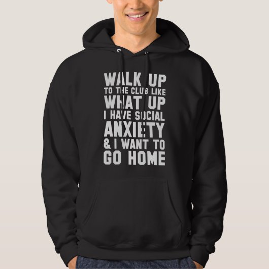 Loop naar de club hoodie (Voorkant)
