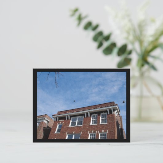 Loop naar het noorden in februari briefkaart (Staand voorkant)