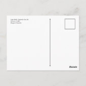 Loop naar het noorden in februari briefkaart (Achterkant)