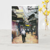 Loop naar huis door de Oudheid Oude Jeruzalem Groe Kaart (Gele Bloem)