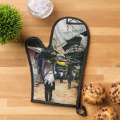 Loop naar huis door de oudheid ovenwant (Top down)