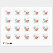 Loop niet door het leven ronde sticker (Vel)