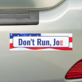 Loop niet, Joe Quote op vlag Bumpersticker (Op auto)