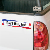 Loop niet, Joe Quote op vlag Bumpersticker (Op Truck)