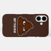 Loop niet op me, poep Case-Mate iPhone case (Achterkant (horizontaal))